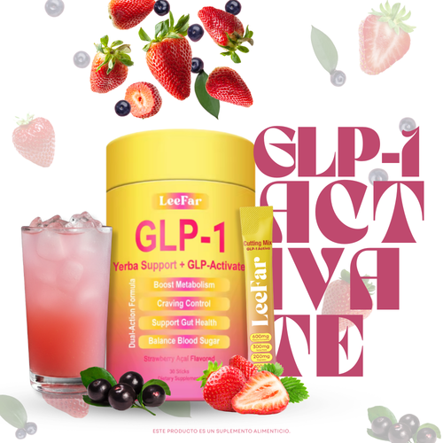 Naturox Cutting Mix – Dualer Support für Heißhunger und Stoffwechsel | Berberin, Chrom, 5-HTP, Yerba Mate und Magnesium | Unterstützt den GLP-1-Weg, den Blutzucker und die Darmgesundheit | Erdbeer-Açaí-Geschmack – 30 Portionen