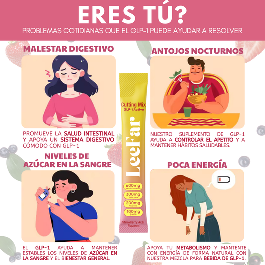 Naturox Cutting Mix – Apoyo Dual para Antojos y Metabolismo | Berberina, Cromo, 5-HTP, Yerba Mate y Magnesio | Apoya el Camino GLP-1, Azúcar en Sangre y Salud Intestinal | Sabor Fresa Açaí – 30 Porciones