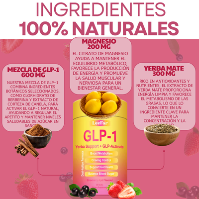 Naturox Cutting Mix – Apoyo Dual para Antojos y Metabolismo | Berberina, Cromo, 5-HTP, Yerba Mate y Magnesio | Apoya el Camino GLP-1, Azúcar en Sangre y Salud Intestinal | Sabor Fresa Açaí – 30 Porciones