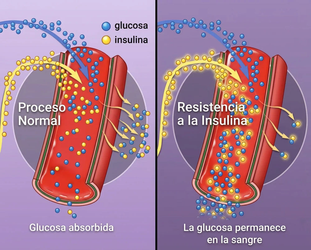 1. Tus células dejaron de escuchar a la insulina